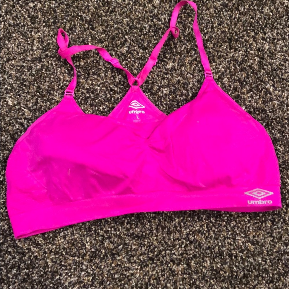 Hot pink Umbro bralette L